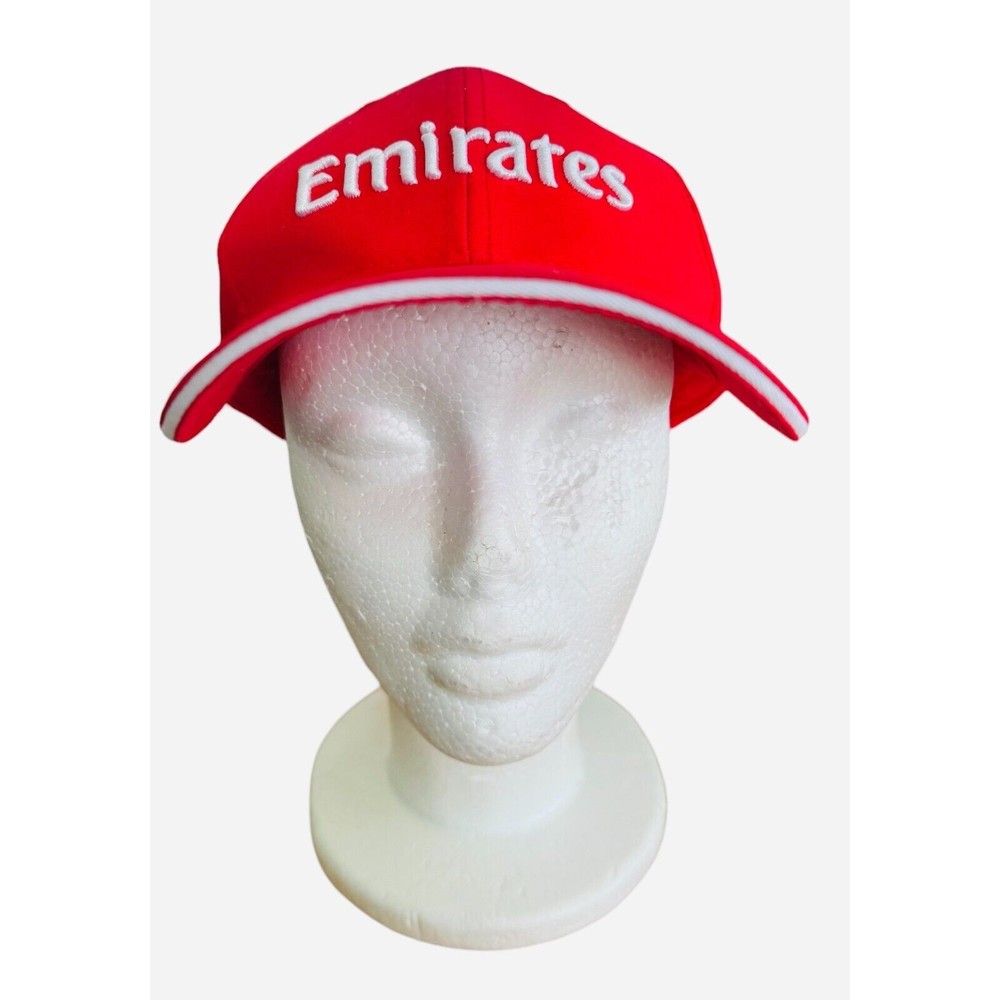 Emirates Fly Better Adjustable Red Hat Cap Aviation NEW WITH TAG
